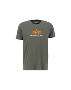 Футболка " Мужская - Футболки Basic T Rubber", оливковый Alpha industries