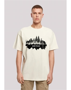 Футболка "Коллекция городов – панорама Нью-Йорка", принт, цвет Sand F4nt4stic