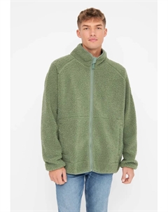 Куртка из грубого флиса "Kuschelby", переработанный флис, внутри трикотаж, карманы на молнии, зеленый Derbe