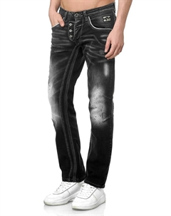 Прямые джинсы удобного прямого кроя, черный Rusty neal