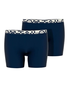Трусы-боксеры (2 шт.), с поясом с логотипом, синий Tom tailor
