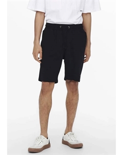 Спортивные шорты "ONSNEIL SWEAT SHORTS", однотонные, черный Only & sons