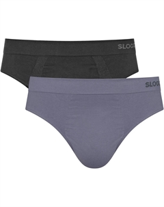 Трусы "мужские GO Smooth Brief C2P" (2 шт. в упаковке), бесшовные, цвет Black Combination Sloggi