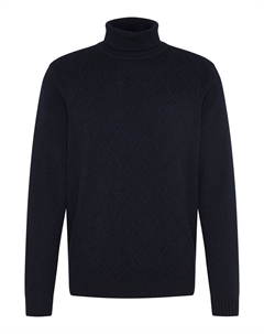 Пуловер Rollkragen, морской Bugatti