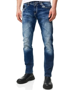 Прямые джинсы "ЯМАТО" с контрастными швами, синий Rusty neal