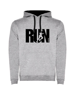 Худи Word Run Two-Colour, серый Kruskis