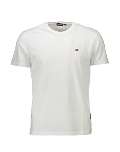 Белая хлопковая мужская футболка Napapijri