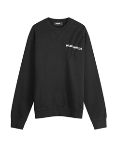 Толстовка с логотипом Dsq2, черный Dsquared2