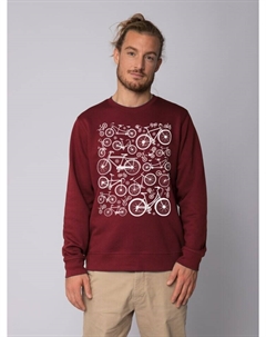 Толстовка Fahrräder, цвет weinrot Watapparel