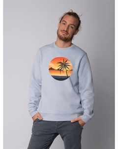 Толстовка Sunset on palm beach, цвет serene blue Watapparel
