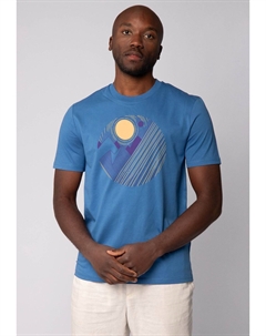 Футболка с принтом GEOMETRIC LANDSCAPE, светло-голубой Watapparel