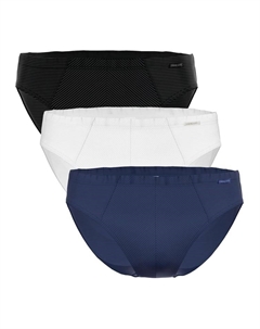 Трусы Slip 3er Pack, цвет weiß/dunkelblau/schwarz Ammann