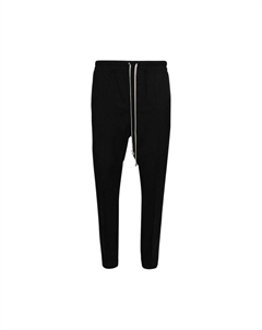 Брюки Drawstring Slim Long Pants, черный Rick owens