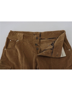 Хлопковые вельветовые мужские брюки карго, коричневый Ermanno scervino