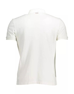 Мужская рубашка-поло из хлопка, белый Napapijri