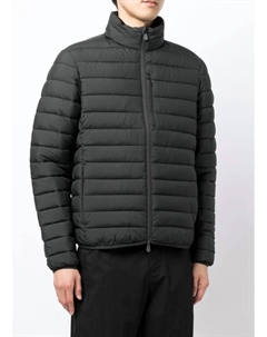 Мужская черная стеганая куртка-пуховик на молнии Erion, черный Save the duck