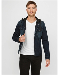Джинсовая куртка Vertix с капюшоном, цвет Dark Wash Guess factory