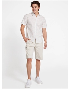 Рубашка из поплина с принтом Noel, цвет Pure White Guess factory