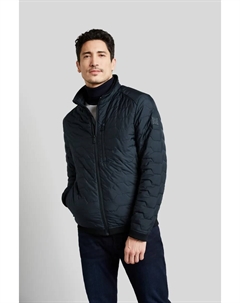 Блузон, без капюшона, с современным воротником стойкой, цвет морской волны Bugatti