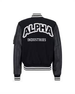 Куртка для колледжа " Мужчины - Куртки-бомберы PU College Jacket", черный Alpha industries
