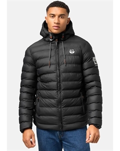 Зимняя куртка "Захару", с капюшоном, непромокаемая, стеганая дождевик на зиму, черный Stone harbour