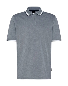 Рубашка-поло с контрастными полосками, синий Bugatti