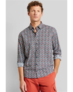 Рубашка с длинными рукавами и нижней пуговицей, цвет Rost Bugatti