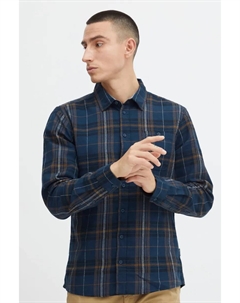 Рубашка с длинными рукавами из смеси " BH в клетку", цвет Dress Blues Blend