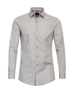 Деловая рубашка "Деловая рубашка принт", бежевый Venti