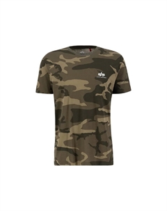 Футболка " Мужская - Футболки с принтом на спине T Camo", оливковый Alpha industries