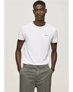 Рубашка с круглым вырезом, белый Pepe jeans