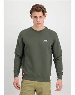 Свитер " Мужчины - Толстовки Базовый свитер с маленьким логотипом", оливковый Alpha industries