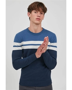 Свитер смесовой вязки " BHNarius", цвет Dress Blues Blend