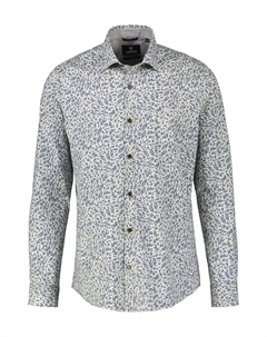 Рубашка с длинными рукавами "Рубашка из поплина стрейч с АОП", цвет морской волны Lerros