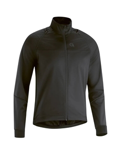 Велосипедная куртка "Leonte", высокая теплоизоляция, 100% ветрозащита, дышащая, черный Gonso