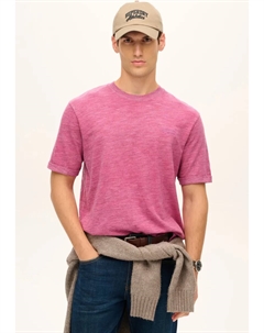 Рубашка с круглым вырезом "OD SLUB MARL T SHIRT", розовый Superdry