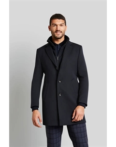 Шерстяное пальто с жилеткой, цвет морской волны Bugatti