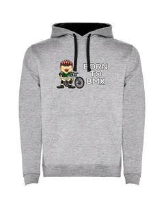 Худи Born To BMX Two-Colour, серый Kruskis