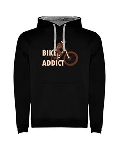 Худи Bike Addict Two-Colour, черный Kruskis