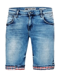Шорты "Stanley" с эффектной клеткой, синий Rusty neal
