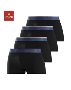 Боксеры "Боксеры мужские" (4 шт.) из смеси хлопка, черный Bench