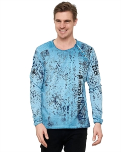 Рубашка с длинными рукавами и классным принтом по всей поверхности, цвет Petrol Rusty neal