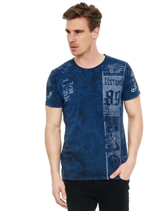 Футболка с современным принтом, белый Rusty neal