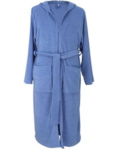 Мой домашний мужской халат "Nela", однотонный, S-4XL, синий My home