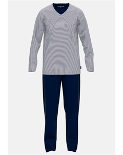 Пижама "Невада" (2 шт.), с классным сочетанием верха и низа, цвет Blau-Dunkel-Ringel Tom tailor