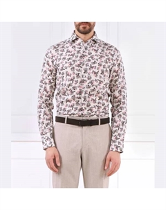 Льняная рубашка узкого кроя, бежевый Joop