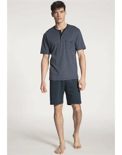 Shorty "Relax Streamline", шорты с планкой на пуговицах, удобная посадка, цвет Dark Sapphire Calida