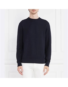 Свитер комфортного кроя, синий Hugo