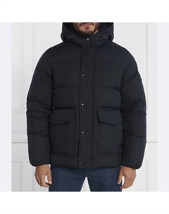 Пуховик стандартного кроя с капюшоном, синий Tommy hilfiger
