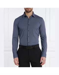 Kenno рубашка узкого кроя, синий Hugo